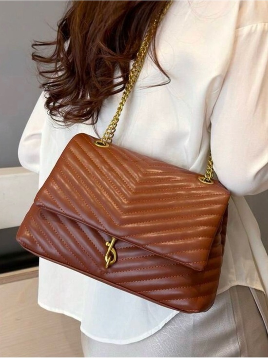 SHEIN Handbags - Brown satchel purse